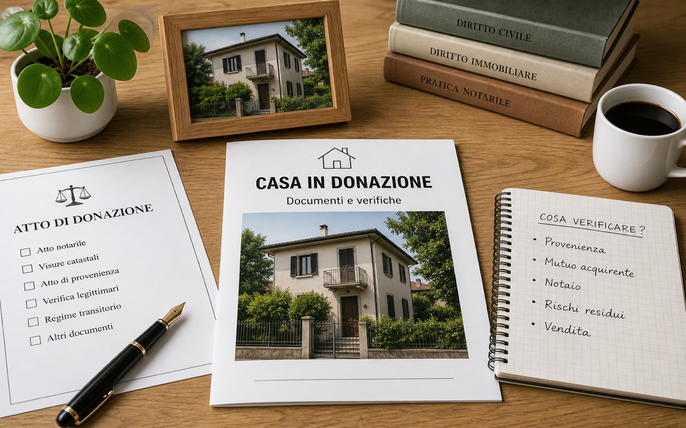 Casa ricevuta in donazione e documenti notarili